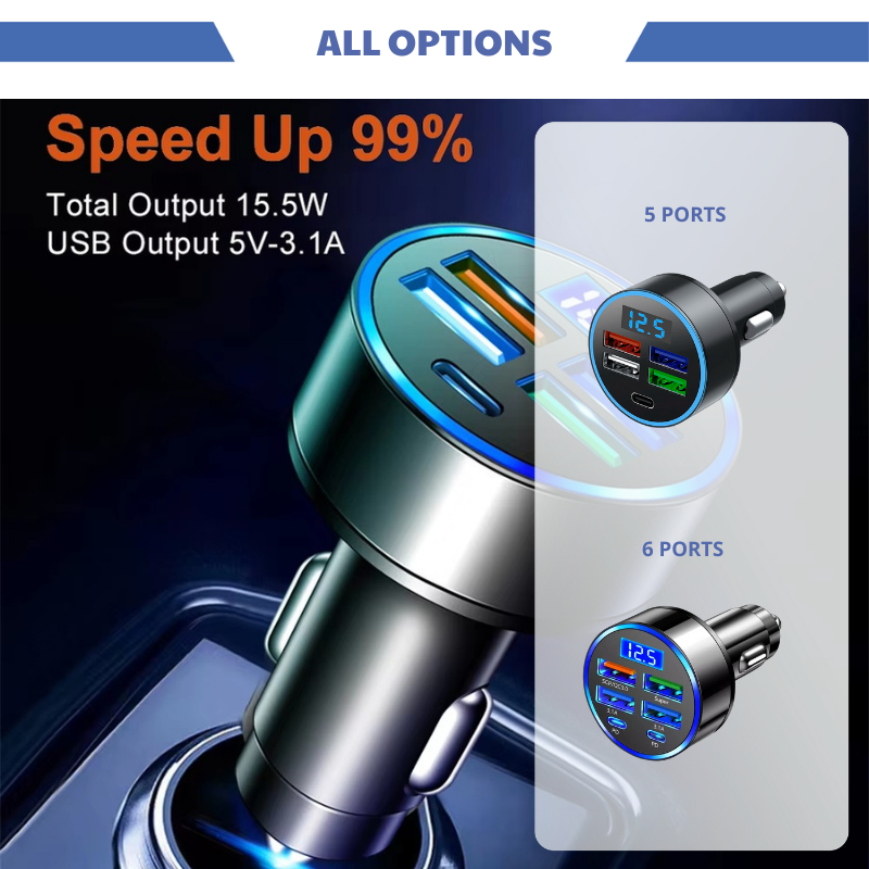 Carxti™ VoltGuard - Smart Car Charger PD & QC3.0