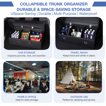 Cartix™ Luxury Foldable Trunk Organizer