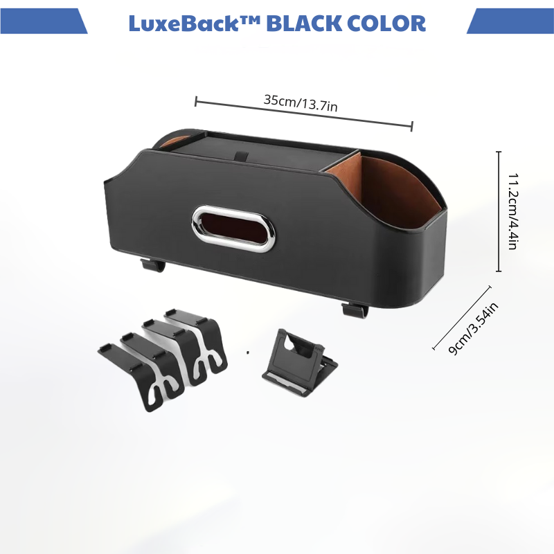 CarXTI™ LuxeBack – Premium Car Back Seat Organizer