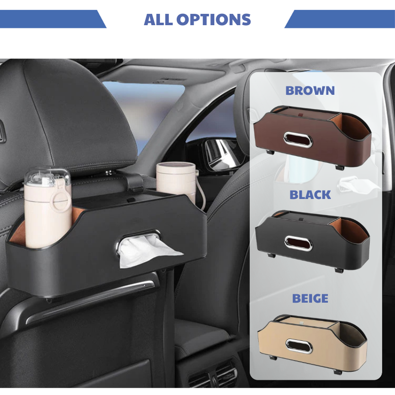 CarXTI™ LuxeBack – Premium Car Back Seat Organizer