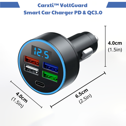 Carxti™ VoltGuard - Smart Car Charger PD & QC3.0