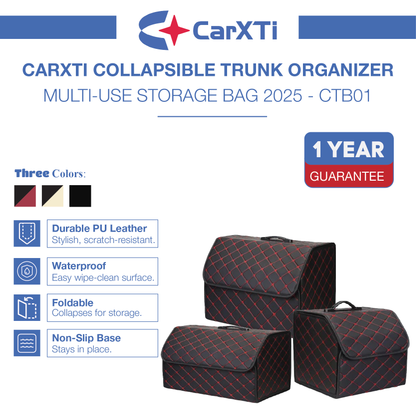 CarXTi™ Premium Foldable Trunk Organizer