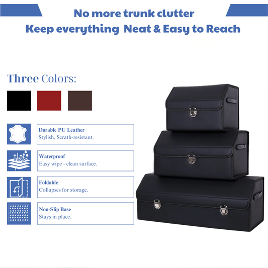 CarXTi™ Luxury Foldable Trunk Organizer