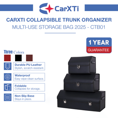 Cartix™ Luxury Foldable Trunk Organizer